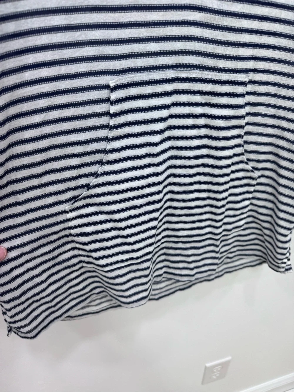 Carve Designs Harper Beach Hoodie Swim Cover Up Navy Haku Size XS blue white